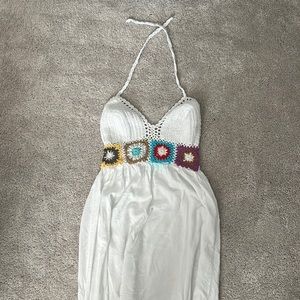 Halter crochet dress